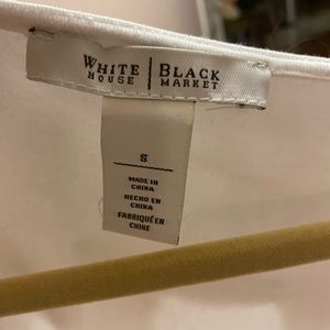 White House Black Market white short sleeve top.